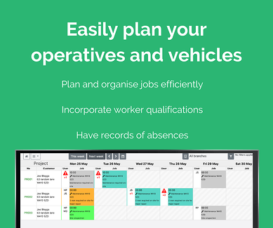 Plan your operatives and vehicles (1)
