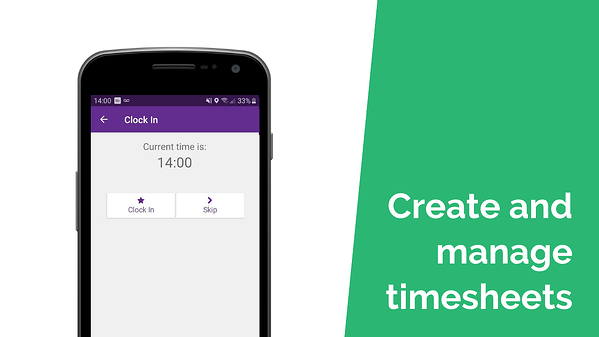 Create and manage timesheets